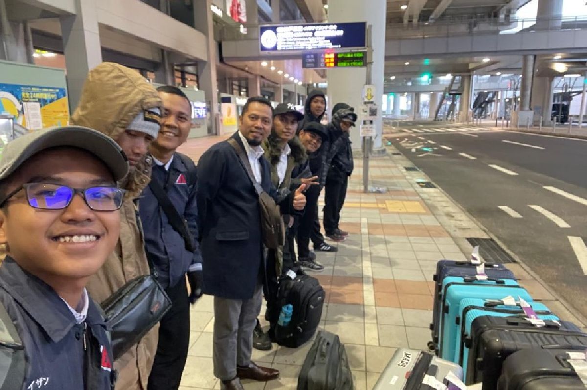 関西空港到着シーン