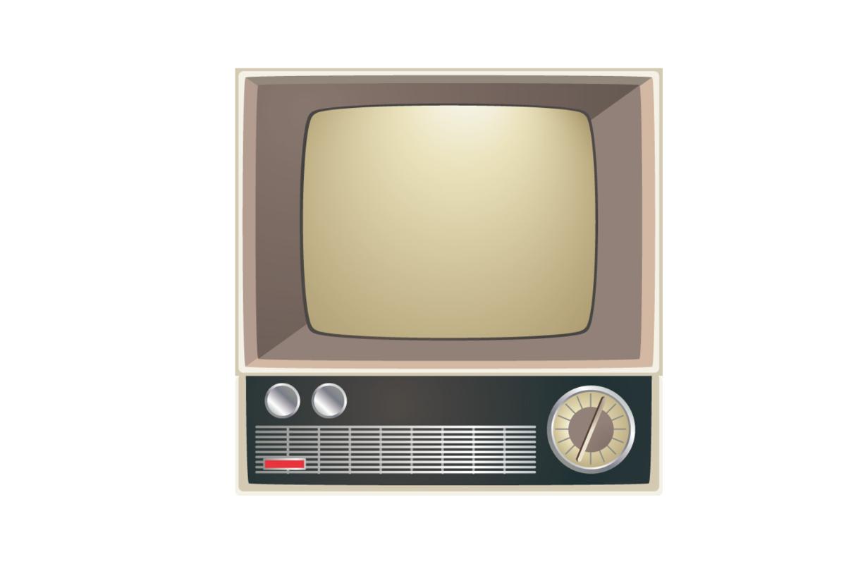 プラスチック筐体が使われた昭和時代の家庭用テレビの例